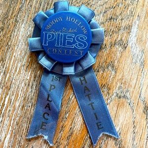 Vintage Furskins Hattie Moody Hollow Pie Contest First Place Blue Ribbon 80‘s❤️🐻